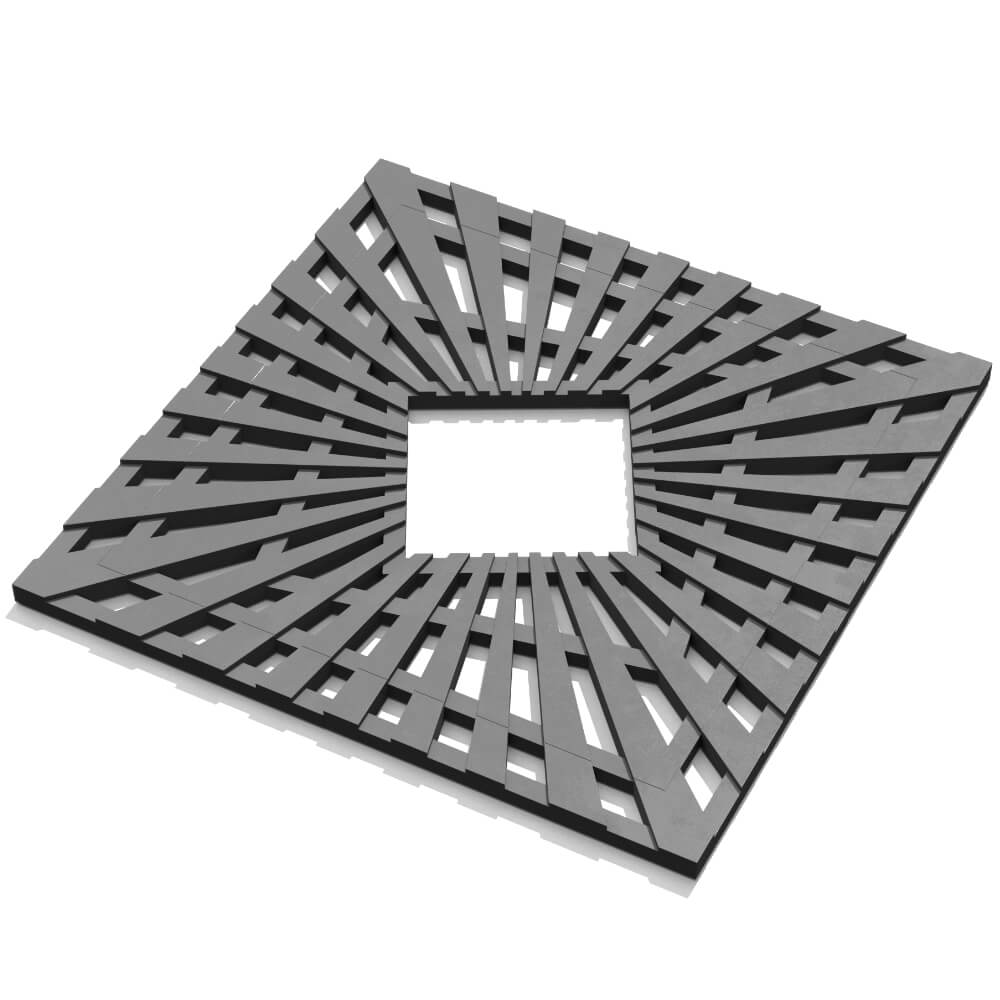 Приствольная решетка для дерева ZKING ATMOSPHERE 1.2х1.2м Серая в Шатуре фото